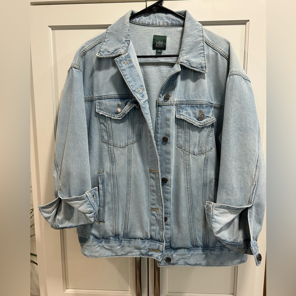 Wild Fable Oversized Light Blue Denim Jacket
